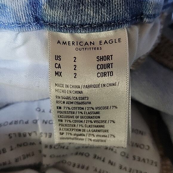 American Eagle Next Level Stretch Curvy Super Hi-Rise Jeggings Jeans Womens 2S - Picture 9 of 13